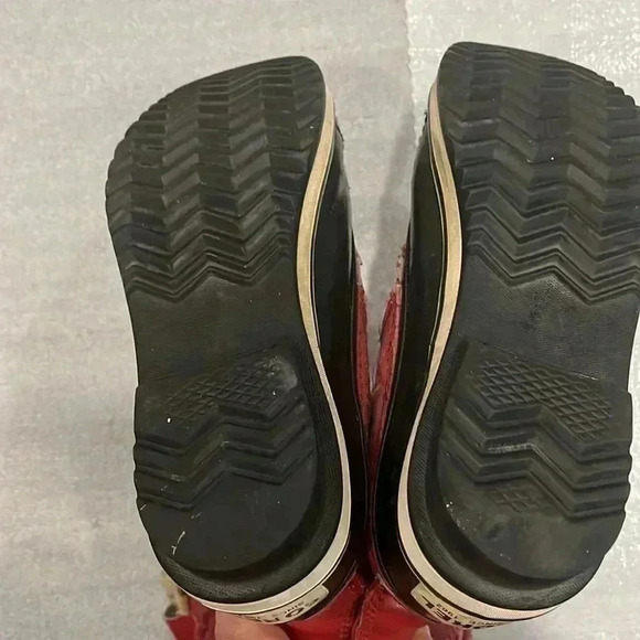 [8.5]Sorel Tofino Joan of Arc Waterproof Insulated Boot Red Faux  Fur Trim - Picture 12 of 13